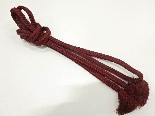 JAPANESE KIMONO / HANDTIED OBIJIME CORD 
